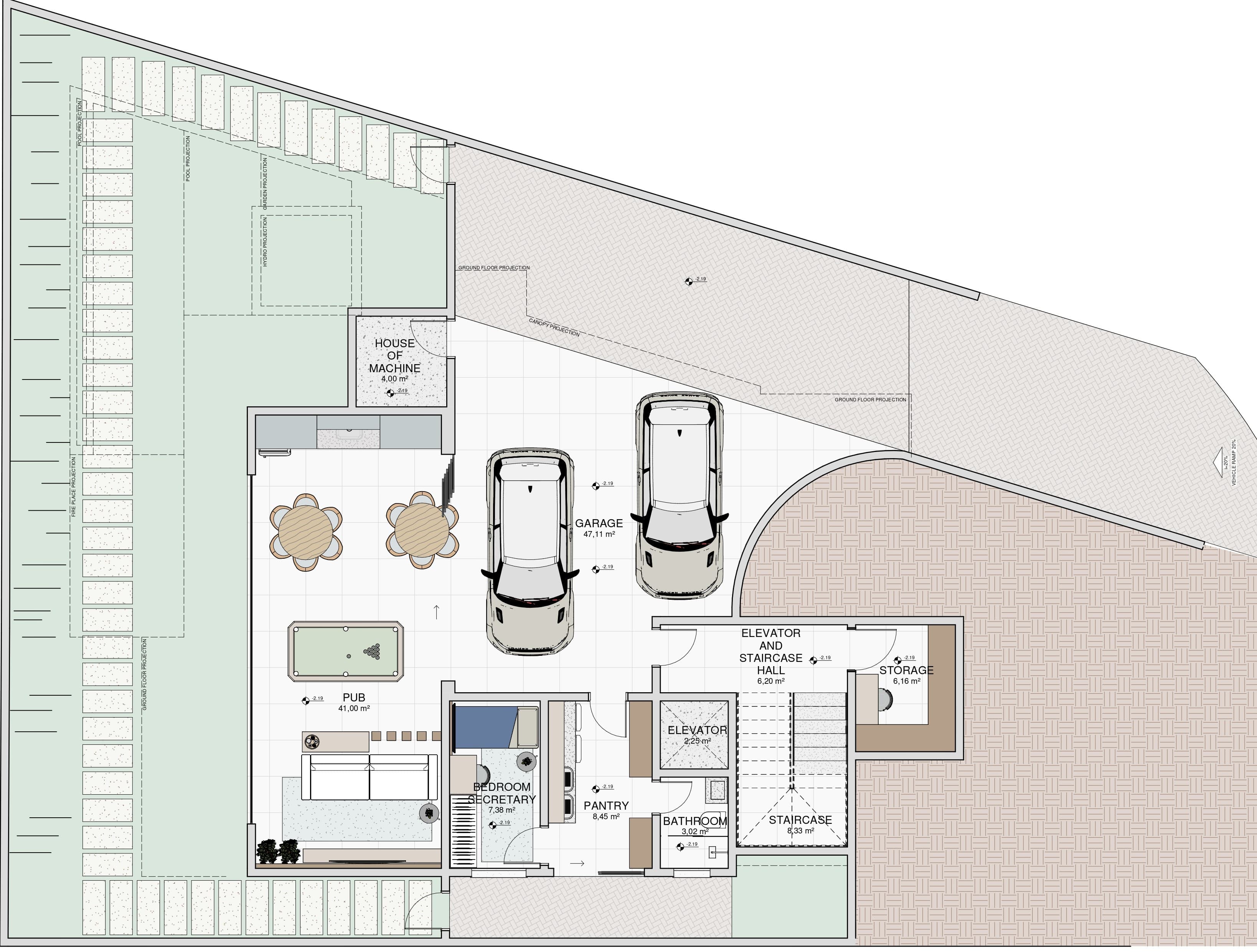 MONACO, Basement Level