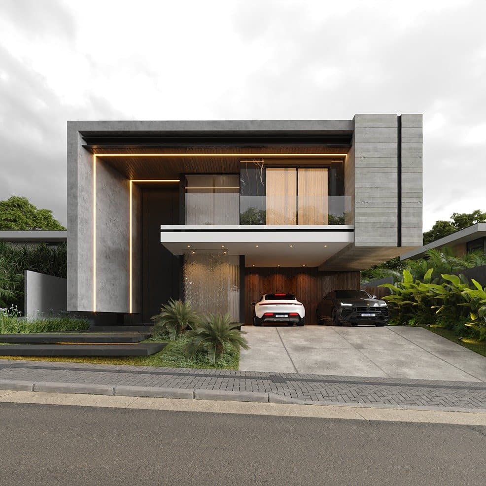 The Meridian — interior and exterior views